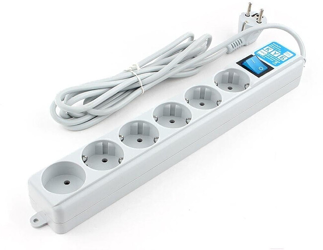 Сетевой фильтр Power Cube Про 5м белый (SPL(5+1)-16B-P-5M)
