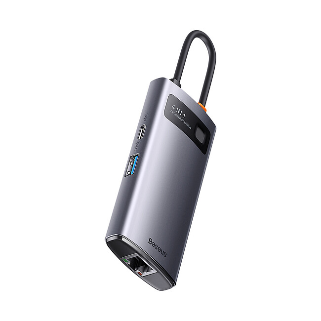 Док-станция Baseus Metal Gleam Series 4-in-1 (WKWG070113)