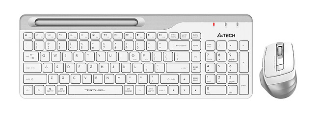 Набор периферии A4Tech Fstyler FB2535C Icy White белый/серый