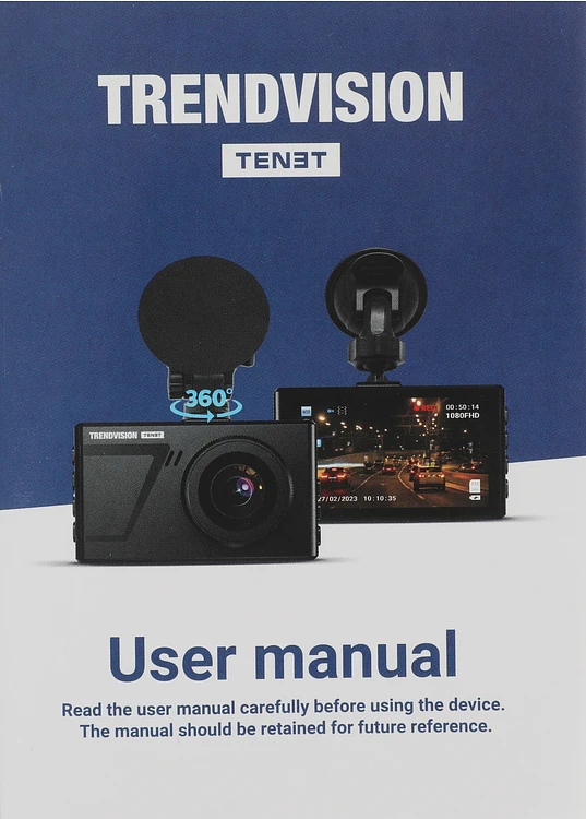 Автомобильный видеорегистратор TrendVision Space TENET черный (TVTENET)