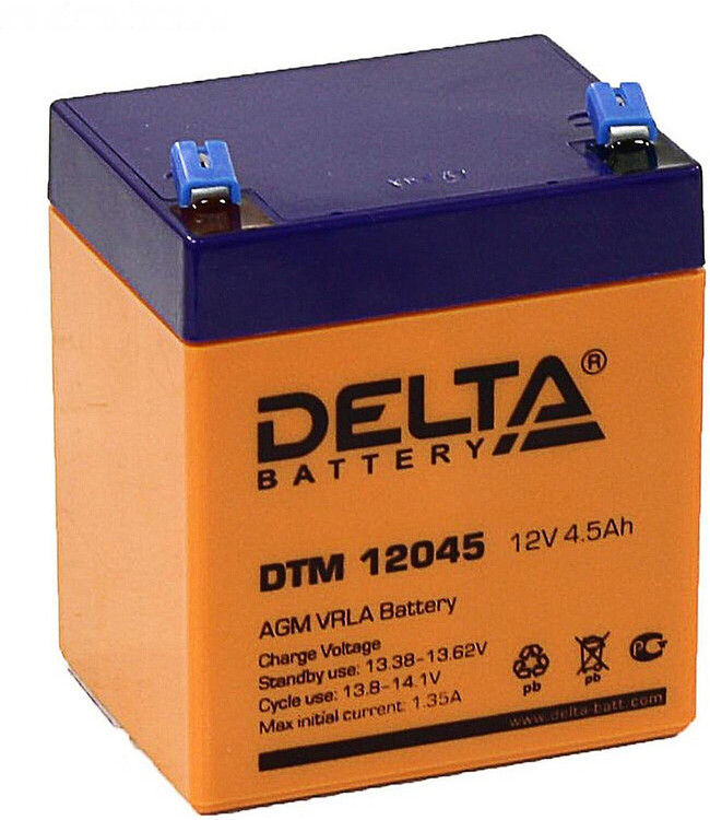 Аккумулятор для ИБП Delta DTM 12045 Аккумулятор для ИБП Delta DTM 12045
