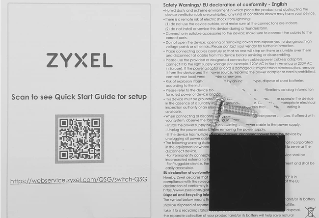 Коммутатор Zyxel NebulaFlex XMG1915-10E-EU0101F