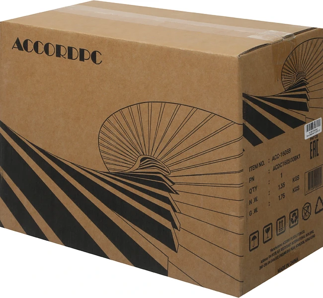 Корпус Accord ACC-1605B без БП черный