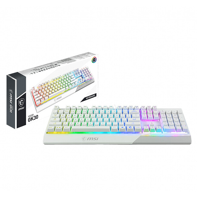 Клавиатура MSI Vigor GK30 белый (S11-04RU304-CLA)
