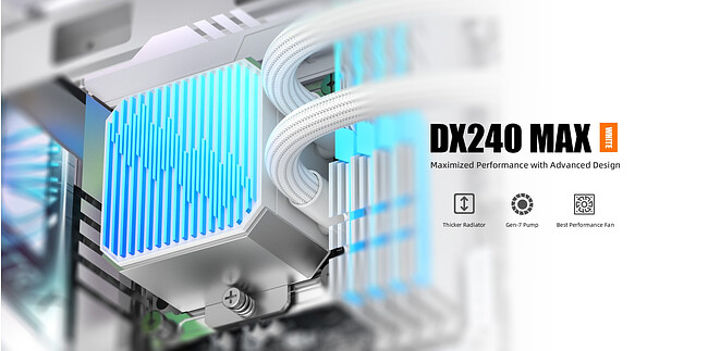 Система жидкостного охлаждения для процессора ID-Cooling DX240 MAX White