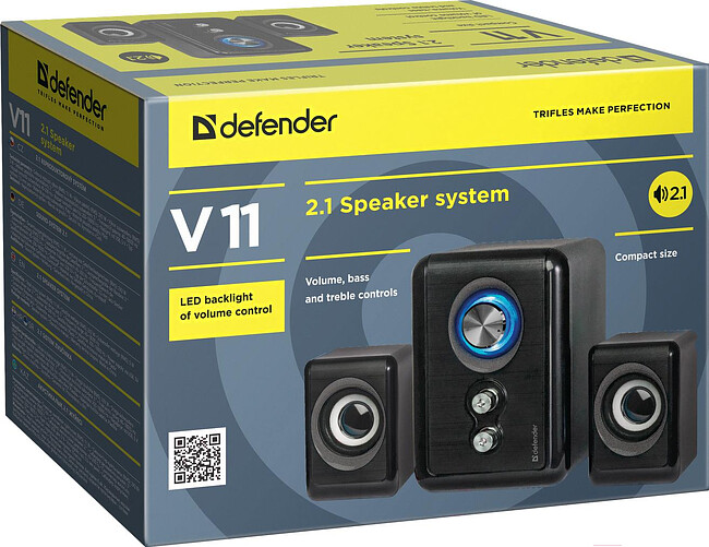 Акустика Defender V11 2.1 черный (65111)