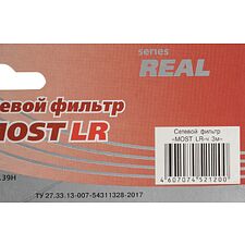 Сетевой фильтр Most LR 3м 6 розеток черный