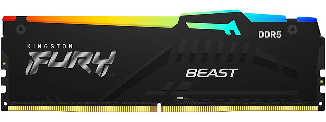 Оперативная память Kingston Fury Beast Black Expo 8GB DDR5 RGB EXPO (KF556C36BBEA-8)