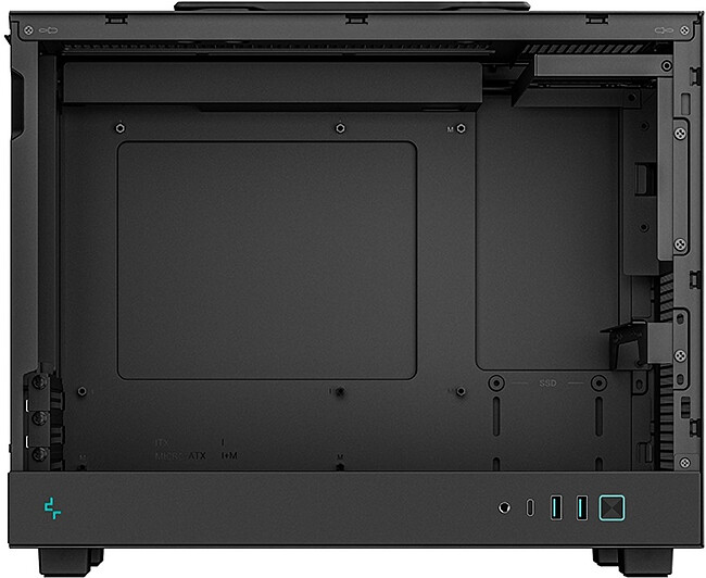 Корпус DeepCool CH160 Plus miniITX без БП черный (R-CH160-BKNGM0-G)