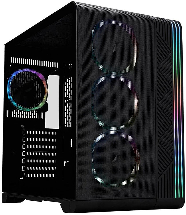 Корпус 1stPlayer VT7 без БП Black (VT7-BK-4FS7)