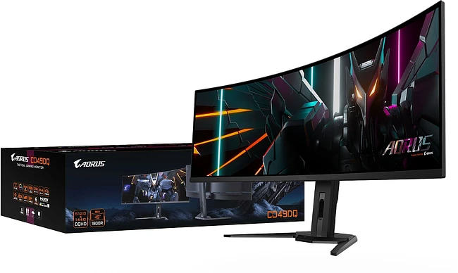 Монитор GigaByte Aorus CO49DQ черный (20VM0-CO49DQBT-1EKR)