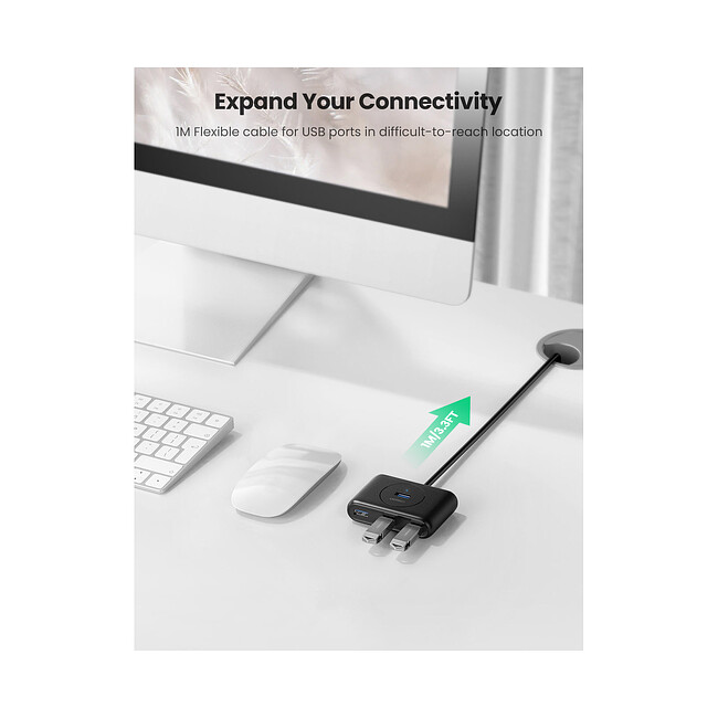 USB-хаб Ugreen CR113-20290 Black (20290)