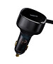 Автомобильное зарядное Baseus Enjoyment Retractable 2-in-1+C 33W Black (C00035500111-00)