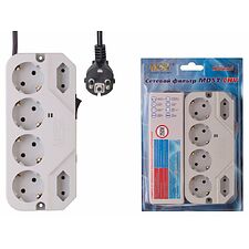 Сетевой фильтр Most СHV 2 м 6 розеток коробка белый