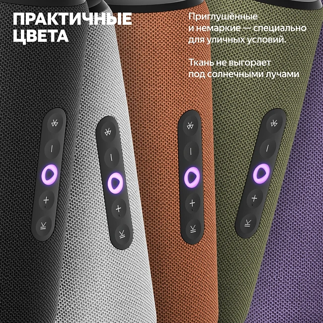 Умная колонка Яндекс Станция Стрит серый (YNDX-00030GRY)