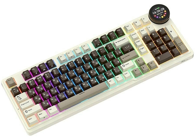 Клавиатура Royal Kludge RK N99 Violet switch/Mokko Grey