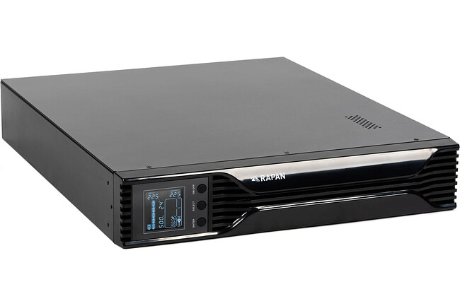 Источник бесперебойного питания Бастион Rapan-UPS 2000-Rack-IN-4X9-E черный (8959)