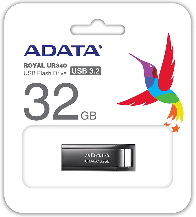 USB Flash-накопитель A-Data AROY-UR340-64GBK