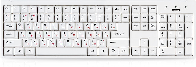 Клавиатура Sven Standard 303 USB White