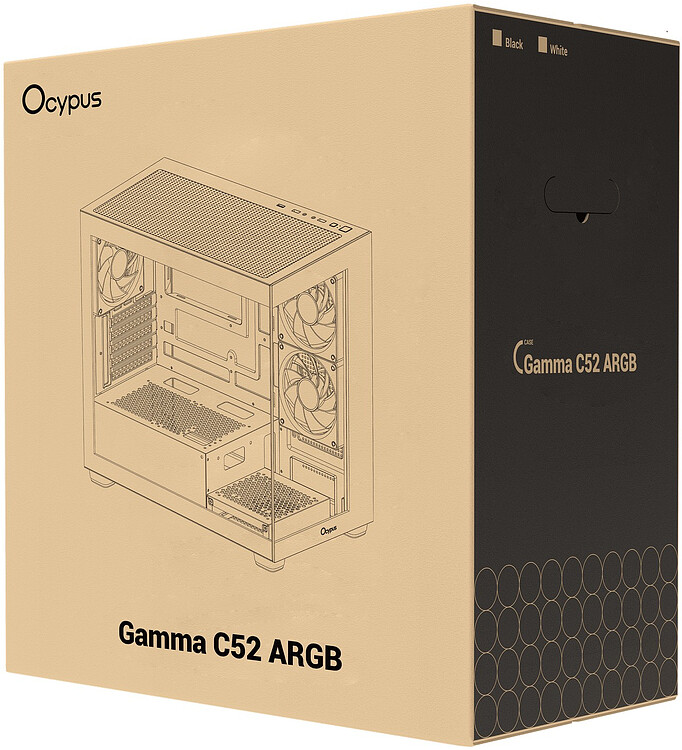 Корпус Ocypus Gamma C52 BK ARGB (Gamma-C52-BKD300XX-GL)
