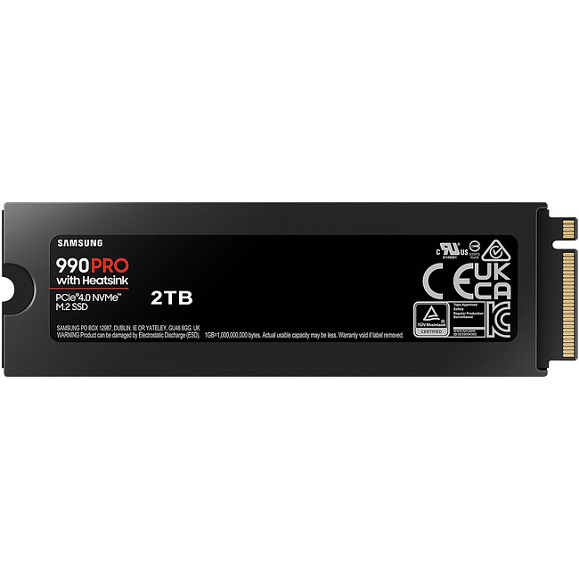 SSD диск Samsung 990 Pro 2Tb (MZ-V9P2T0CW)