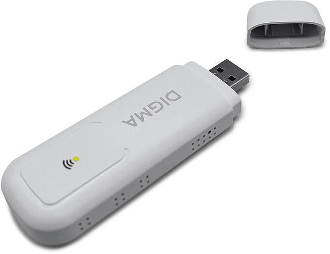 USB-модем 4G Digma Dongle белый (DW1960)