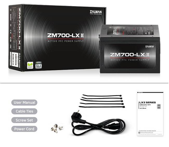 Блок питания Zalman ZM700-LXII