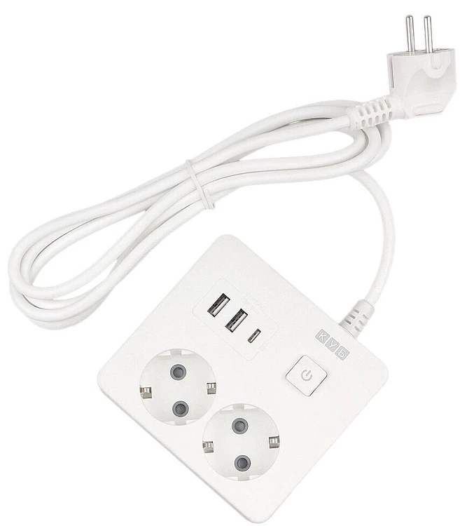 Удлинитель Power Cube PC-1-2M белый