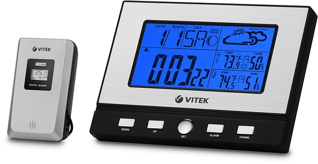 Метеостанция Vitek VT-3533 серебристый