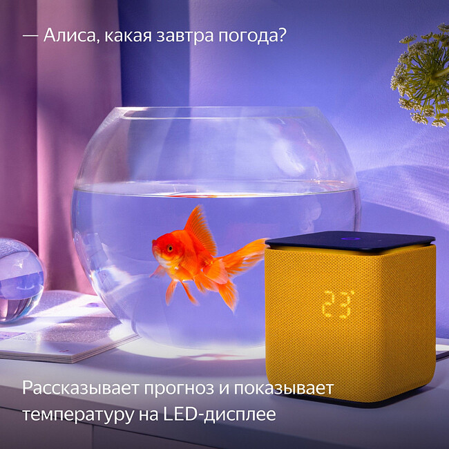 Умная колонка Яндекс Станция Миди оранжевый (YNDX-00054ORG)