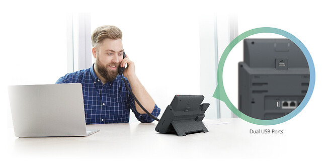 IP-телефон Yealink SIP-T46U черный