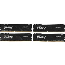 Оперативная память Kingston Fury Beast 4x16GB DDR4 PC4-25600 (KF432C16BB1K4/64)