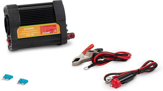 Автоинвертор Digma AI200-12W