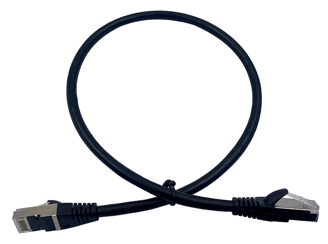 Патч-корд Buro STP cat7 0.5м черный (BU-7-0.5M)