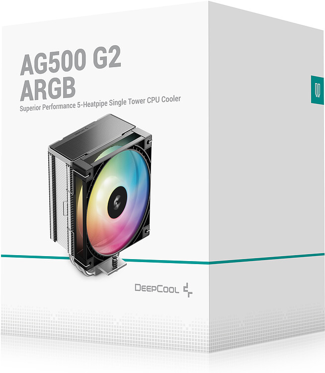 Кулер для процессора Deepcool AG500 G2 ARGB черный (R-AG500-BKAMMG2-G)