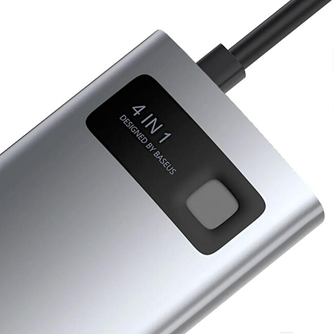 USB-хаб Baseus Metal Gleam Gray (CAHUB-CY0G)
