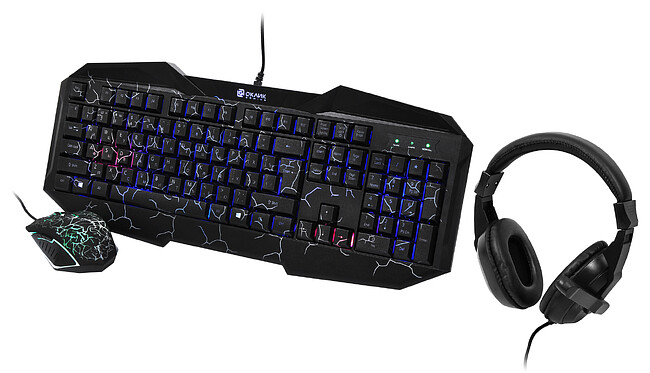 Набор периферии Oklick HS-HKM100G черный