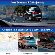 Автомобильный видеорегистратор TrendVision Hybrid Signature Real 4K 2CH черный