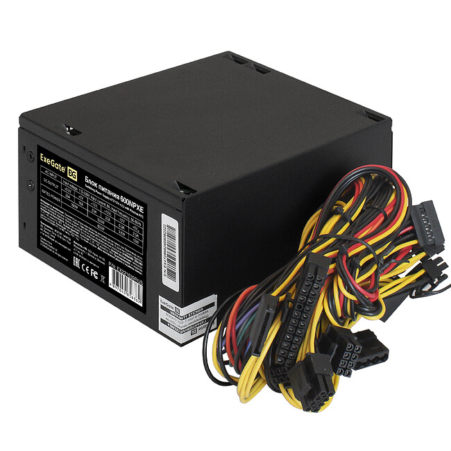Блок питания ExeGate 600NPXE +PFC 600W (EX221639RUS)