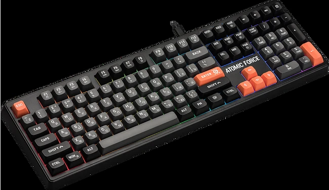 Клавиатура Defender Atomic Force GK-005 черный/серый (45005)