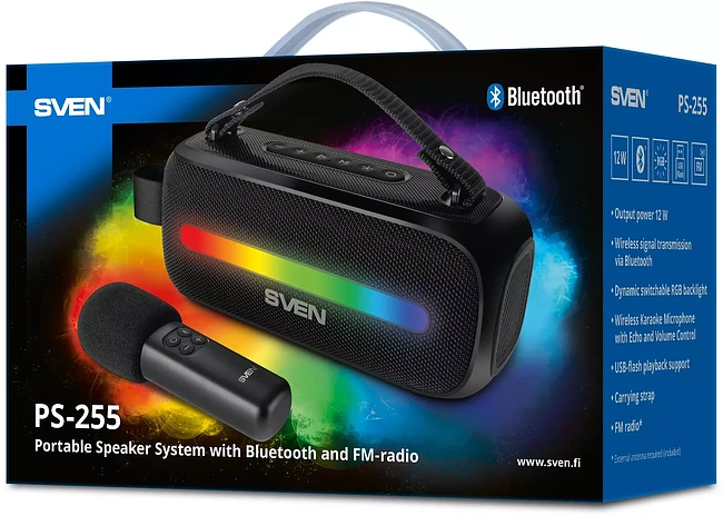 Портативная колонка Sven PS-255 черный