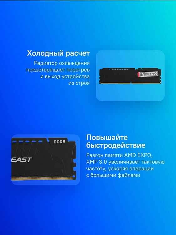 Оперативная память Kingston Fury Beast Black Expo 16Gb (KF560C30BBEK2-16)