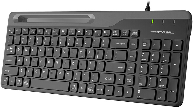 Клавиатура A4Tech Fstyler черный/серый (FK25)