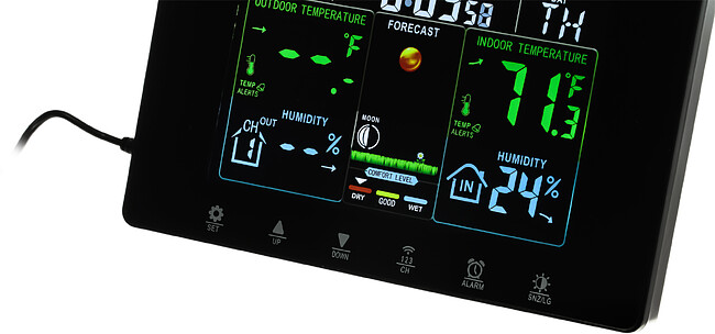 Метеостанция Sunwind SW-WSH160-COLOR черный