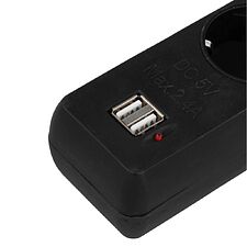 Сетевой фильтр Гарнизон ECL-5-U2-B-1.8 черный