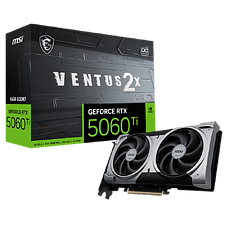 Видеокарта MSI GeForce RTX 5060 Ti Ventus 2X OC Plus 16GB GDDR7 (602-V535-16S)