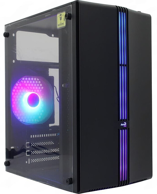 Корпус AeroCool Evo Mini-G-BK-v1 без БП Black