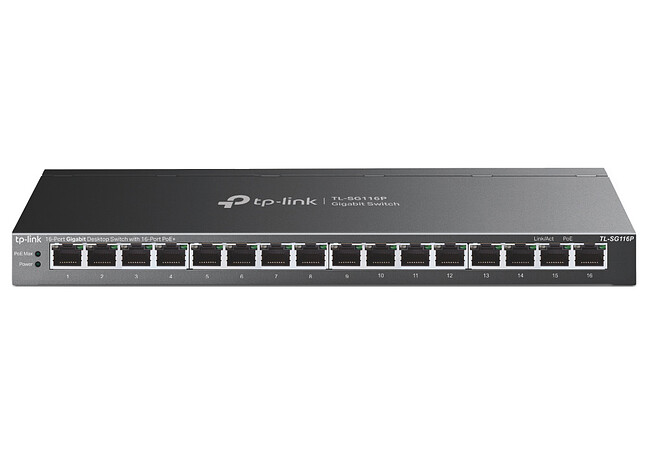Коммутатор TP-Link TL-SG116P Коммутатор TP-Link TL-SG116P