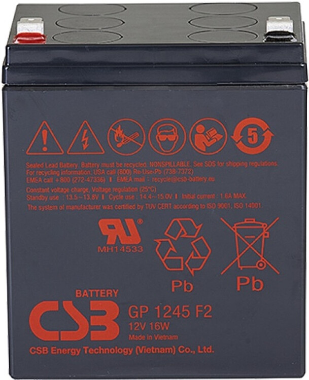 Аккумулятор для ИБП CSB GP 1245 F2 12V 16W