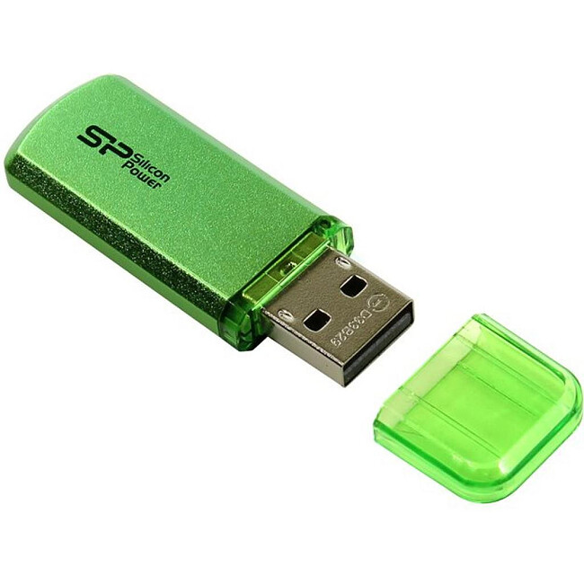 USB Flash-накопитель Silicon-Power Helios 101 64GB Green (SP064GBUF2101V1N)